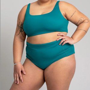 Alder Apparel Surf's Up Swim Bikini Bottom 3X Lagoon